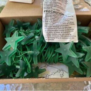 IKEA Glansa Stjarna Green Star Light Chain Christmas